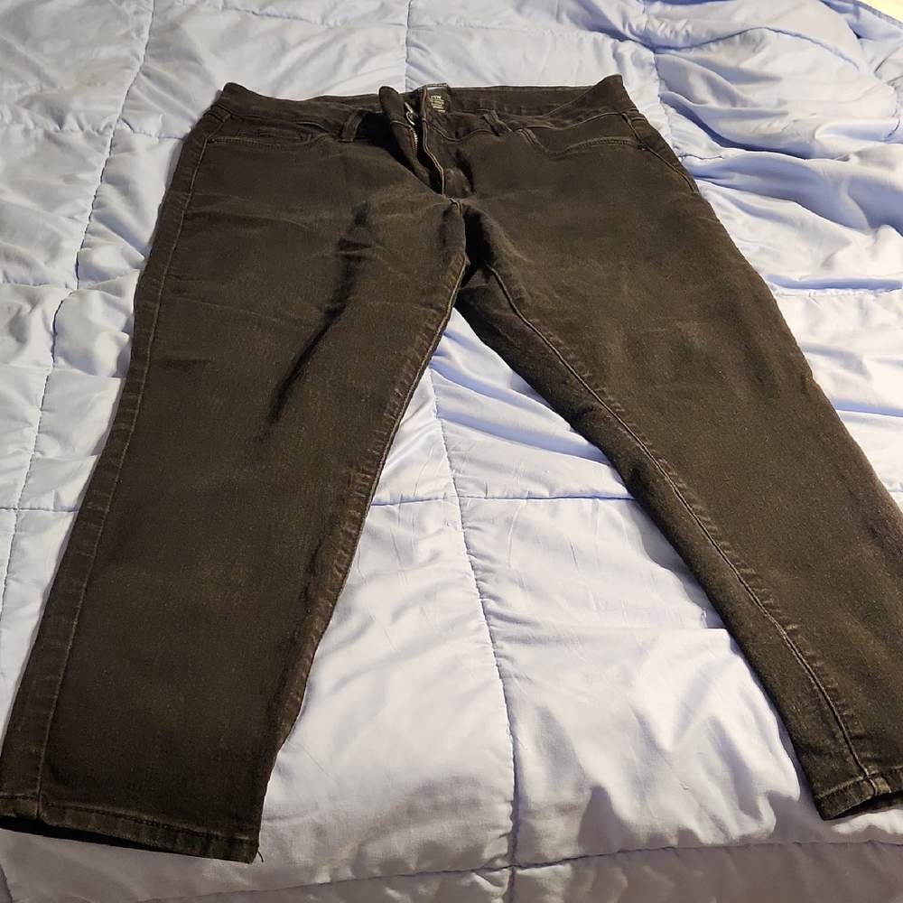 D.JEANS women's Size 20W Black Denim Skinny Jeans